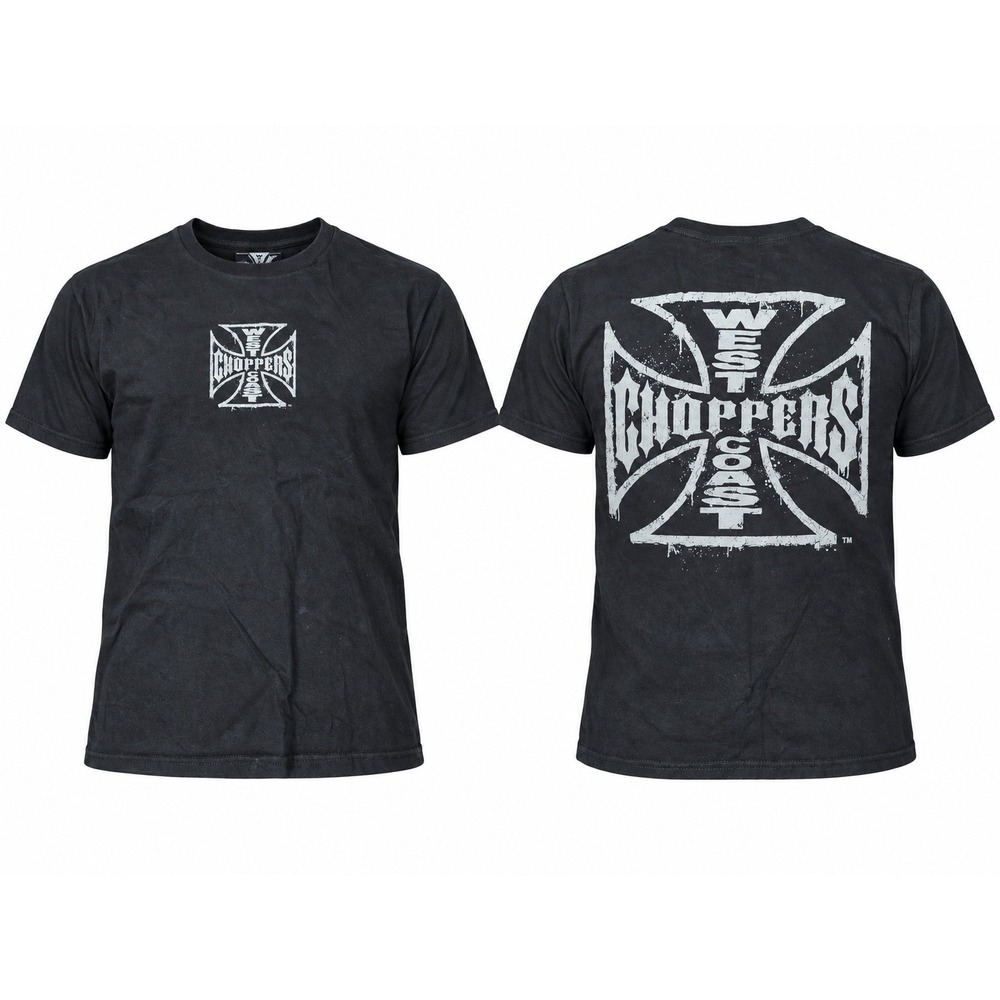 West Coast Choppers Jesse James Kids Black Graphic T-Shirt Youth Large YL B0